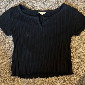This shirt is from Aeropostale, all black, size S.